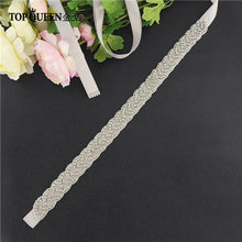 Load image into Gallery viewer, TOPQUEEN S216 Women's Rhinestones Handmade Belt Wedding Dress Belt Accessories Marriage Bridal Sashes Can Customize Any Size