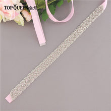 Load image into Gallery viewer, TOPQUEEN S216 Women's Rhinestones Handmade Belt Wedding Dress Belt Accessories Marriage Bridal Sashes Can Customize Any Size