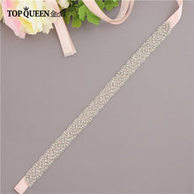Load image into Gallery viewer, TOPQUEEN S216 Women's Rhinestones Handmade Belt Wedding Dress Belt Accessories Marriage Bridal Sashes Can Customize Any Size