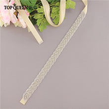 Load image into Gallery viewer, TOPQUEEN S216 Women's Rhinestones Handmade Belt Wedding Dress Belt Accessories Marriage Bridal Sashes Can Customize Any Size