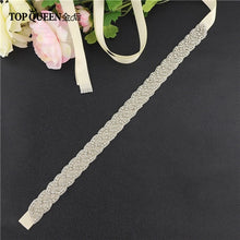 Load image into Gallery viewer, TOPQUEEN S216 Women's Rhinestones Handmade Belt Wedding Dress Belt Accessories Marriage Bridal Sashes Can Customize Any Size